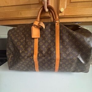 Louis Vuitton Monogram Keepall Duffel Bag 60